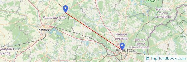 Vilnius - Jonava atstumas | Zemelapis.lt